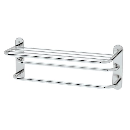 Gatco Hotel 26" Double Towel Rack, Chrome 1534