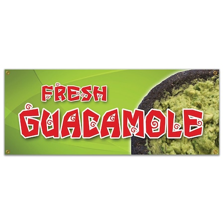 Signmission GUACAMOLE BANNER SIGN fresh avocado dip guac chip Mexican food Taco Burrito B-Guacamole