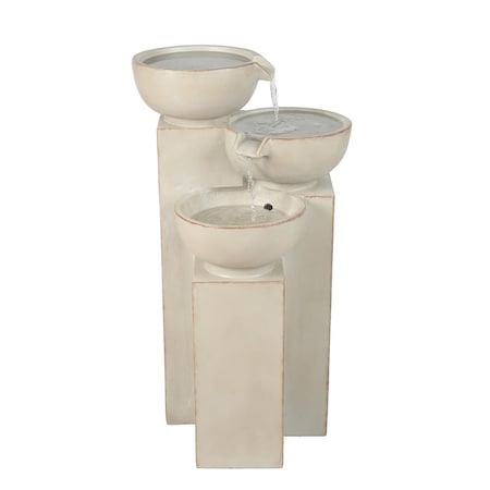 Jeco 3 Tier Bowls Water Fountain with LED Light FCL190