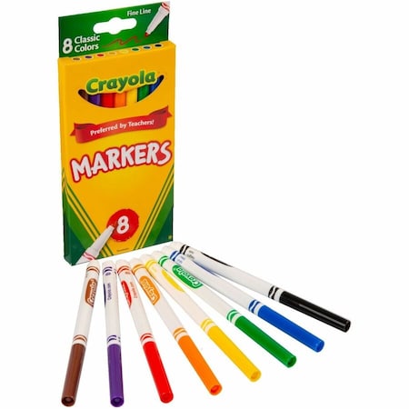 Crayola Fine Tip Markers, 8PK 58-7709