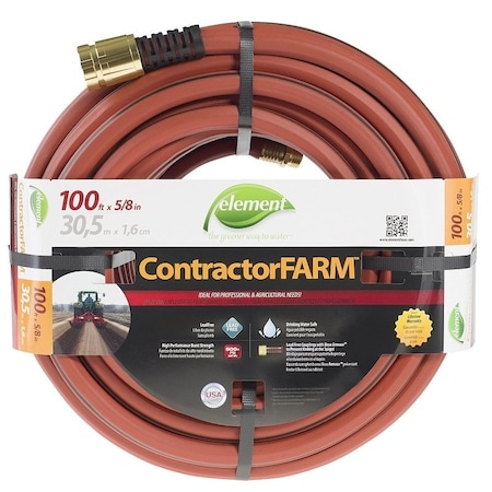 Swan Element ContractorFARM ELCF58100 Water Hose, 100 ft L CELCF58100