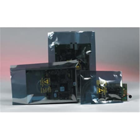 Box Packaging 8 x 4 in. Open End Static Shielding Bags - 3.1 Mil Transparent Metal - Pack of 1000, 1000PK STC113