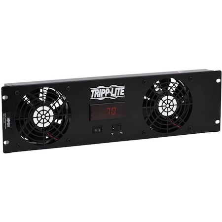 Tripp Lite AirDistributionFan, Steel, 2-5/8inD, 120VAC SRFAN3UDCTEMP
