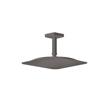 Axor Citterio C Showerhead 270 Square 1-Jet Ceiling Connection, 2.5 GPM in Brushed Black Chrome 28793341