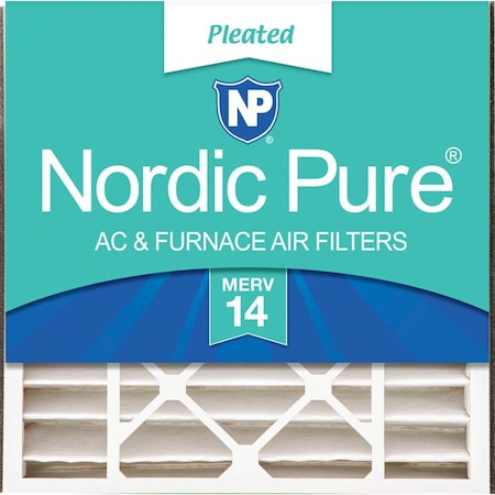 Nordic Pure 20x20x5 Pleated Air Filter, High Capacity, Electrostatically Charged Synthetic Media, MERV 14 20x20x5ABM14-1