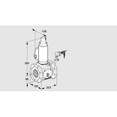 Honeywell Solenoid Gas Safety Valve - VAS-VCS, 500 mbar, EN 161, IP65 Rated KS88204114