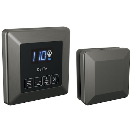 Delta Universal Showering Components Square Steam Package In Lumicoat Black Stainless 5CH-250T-KS-PR