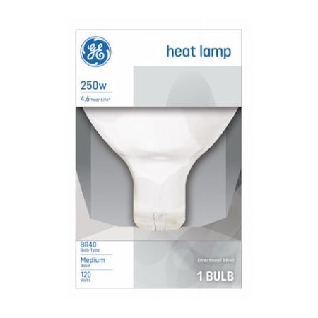 Current Ge 250W Clr Heat Bulb 37770