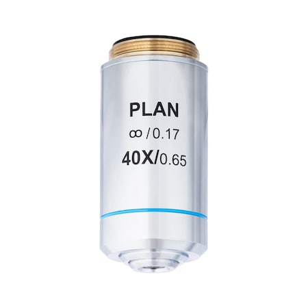 Amscope 40X Infinity-corrected Plan Microscope Objective (Spring) PA40X-INF-V300