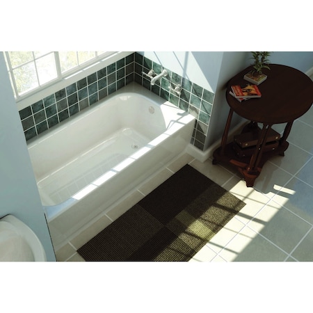 Bootz Aloha 60''Lx30'' Wx14-1/4''D Porcelain Enamel Alcove Right Drain Bathtub in Wht 011-3364-00