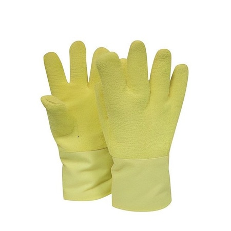 National Safety Apparel Knit Gloves, 14" L, Yellow, PR G51KTLW00214