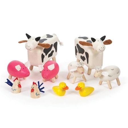 Bigjigs Toys Wooden Farm Animals BJTT0143