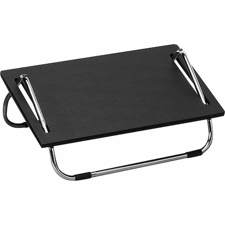 Safco FOOTREST, ADJ, BK/CHR 2105