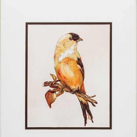 Homeroots 14" X 16" Metallic Bronze Frame Eco Bird, Set Of 2, 2PK 365239