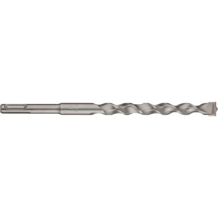 Cle-Line 1/2x12IN HSS Carbide-Tipped 118 Degree SDS-Plus 2-Flute Masonry Drill Cle-Line 1821 Sand Blasted RHS/RHC C21043