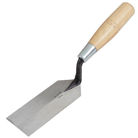 Kraft Tool Kraft Tool W.Rose 6"x2" Margin Trowel with Wood Handle RO58-6