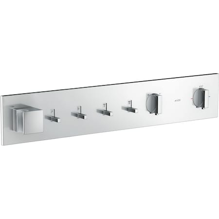 Axor ShowerComposition Thermostatic Module Trim for 4 Functions in Chrome 12573001