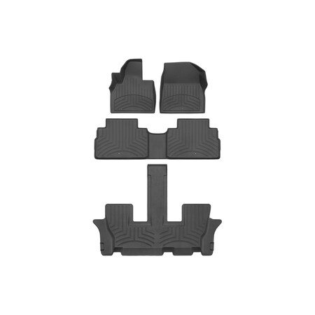 Weathertech Black, Front and Rear and Rear FloorLiner HP 441532-1-2-3IM