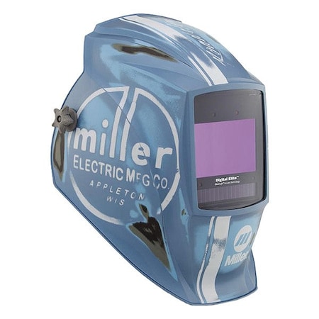 Miller Electric Welding Helmet, Gray/Sky Blue 296768