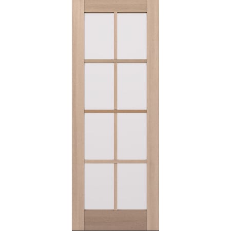Doornmore G108, 37.75" x 98" ( 36" Door) Left Hand, Mahogany SDL 8 Lite Exterior Door G108-SW-3696_1_LI