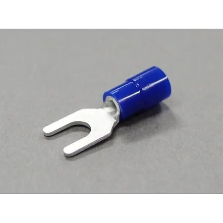 Nichifu Eco-Friendly Polycarbonate Insulated Spade Terminal, 16-14 AWG, #8 Stud TMEX 2Y-4-BLU