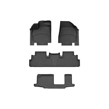 Weathertech Black, Front and Rear and Rear FloorLiner HP 441698-1-2-4IM