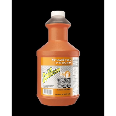 Sqwincher Sports Drink Liquid Concentrate 64 oz., Tropical Cooler 159030329