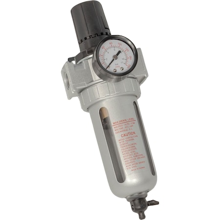 Grizzly 3/8" Filter Regulator with Gauge 150 PSI T34261