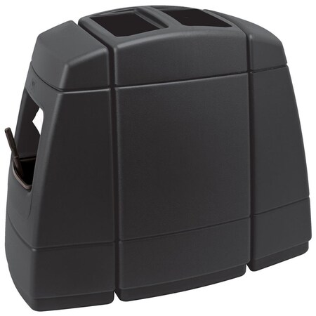 Homecare Products 55 gal Haven 2 Side Fold Towel, Black HO989153