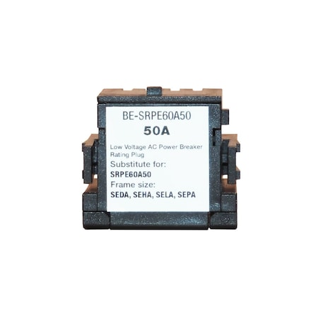 Brah Electric , replacement Spectra rating plugs rated for 50A, 60A sensor - SEDA, SEHA, SELA, SEPA BE-SRPE60A50