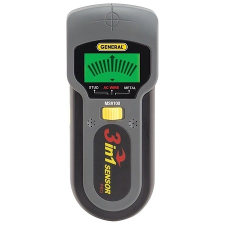 General Tools StudVoltageMetal Detector, 9 V Battery, 112 in Detection, Detectable Material CopperIronWood MSV100