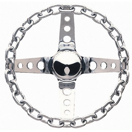 Grant 740 11 in. Classic Chain Steering Wheel - Chrome GRT740