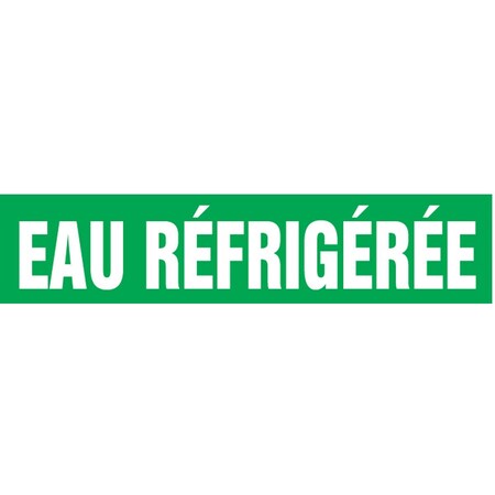 Accuform FRENCH PIPE MARKER EAU RFRIGRE CRPK606STB