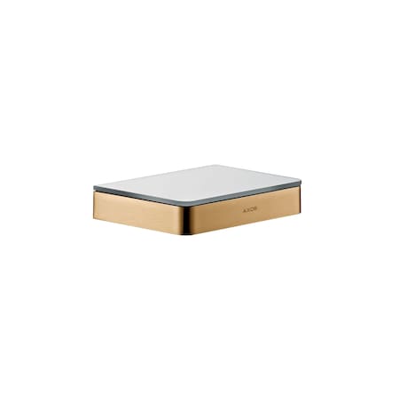 Axor Universal SoftSquare Shelf 6" in Brushed Bronze 42840140