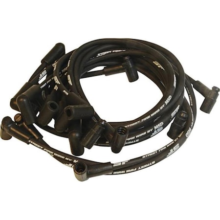 Powerplay 5566 Street Fire Wires Spark Plug Wire Set, Black, 1975-1982 Chevrolet Corvette PO655601