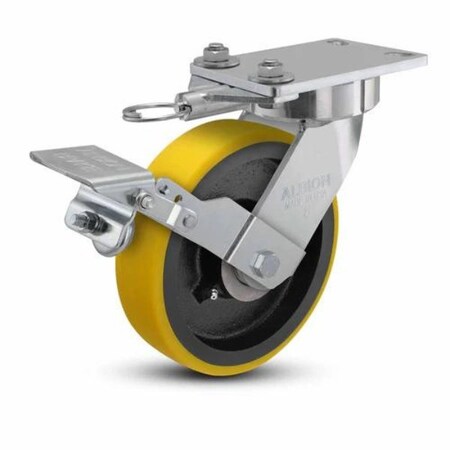 Albion Caster, Maintenance-Free, 8x2, 38PF08228SLFBK 38PF08228SLFBK