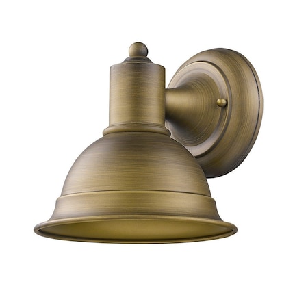 Homeroots Brushed Gold Aluminum Wall Sconce 398466