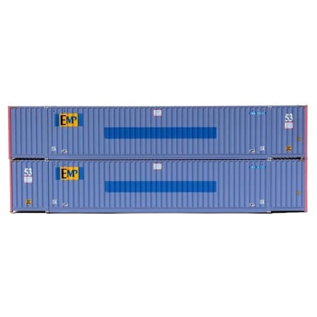 Jacksonville Terminal N Scale EMP 53 6-42-6 High Cube Containers, 2PK JTC535095