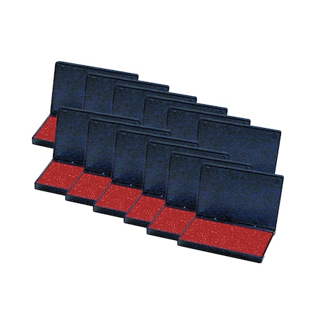Charles Leonard Stamp Pad, Red, 12PK 92230