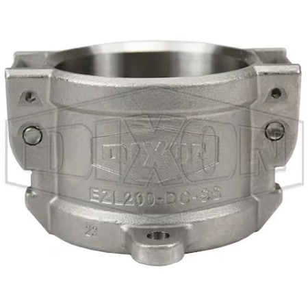 Dixon EZLink Type DC Armless Cam and Groove Dust Cap with Buna-N Gasket/Gasket Seal, 2 in, 316 SS EZL200-DC-SS