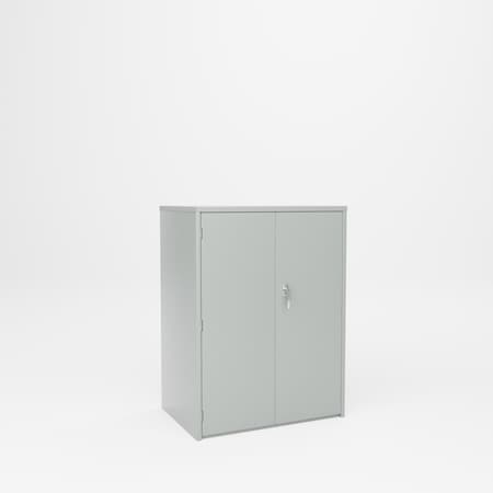 Pucel Heavy Duty Storage Cabinet, 36 in W x 48 in H x 24 in D, Gray HDSC-3648-24-2