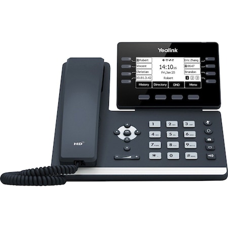 Yealink Prime Business Phone w with 3.7 Graphical LCD Screen Built-In Bluetooth 4.2 (power supply SIP-T53W