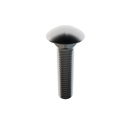Zoro Select Carriage Bolt, Square Neck, 7/16"-14, 2 in L, Stainless Steel, 18-8, Not Applicable, 25 PK 1-CB-43C-200