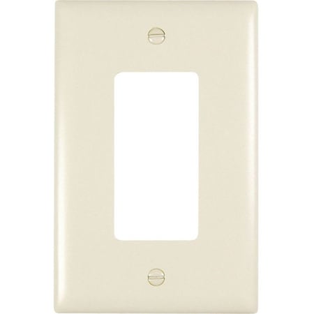 Legrand TradeMaster Wallplate, 5.06 in L, 3.31 in W, 1 -Gang, Nylon, Light Almond TPJ26LA