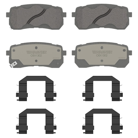 Wagner Brake OEX Rear Disc Brake Pad Set Premium Ceramic, OEX1302