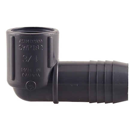 Boshart Industries Boshart Industries 1 in. Insert in. X 3/4 in. D FPT Polypropylene 3 in. 90 Degree Reducing Elbow 1 p UPVCFRE-1007