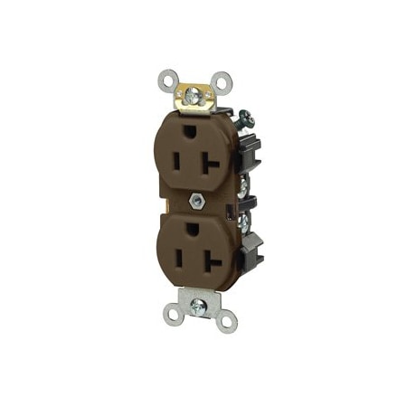 Leviton Industrial Series Heavy Duty Grade Duplex Receptacle, 20 Amp, 125 Volt 5342