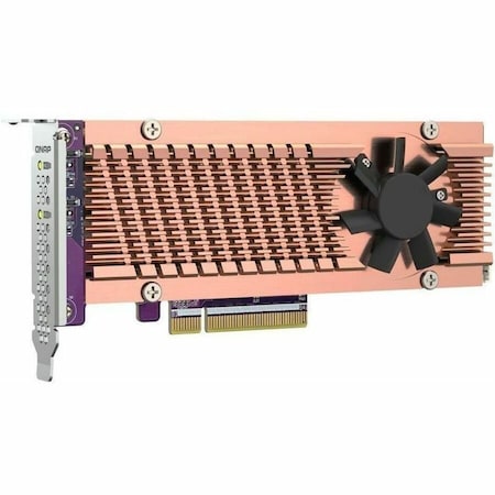 Qnap DUAL M.2 PCIE SSD EXPANSION CARD; SUPPORTS UP TO TWO M.2 2280/22110 FORMFACTOR M.2 PCIE (GEN3 X4) S QM2-2P-384A