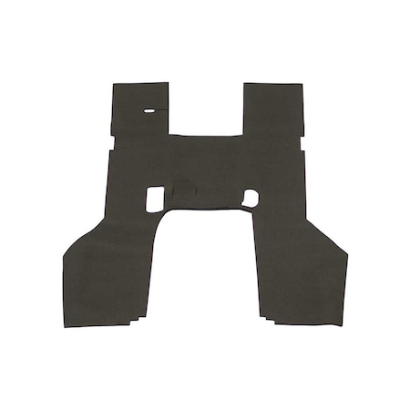 K&M Mfg Floor Mat for International Harvester 66 Series Tractors 3/8-In. Thick Black Rubber 4317