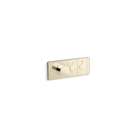 Kohler Anthem Two-outlet recessed mechanical thermostatic valve control 26346-9-AF